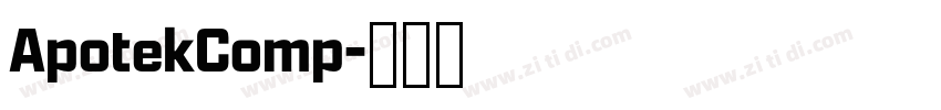 ApotekComp字体转换