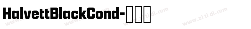 HalvettBlackCond字体转换