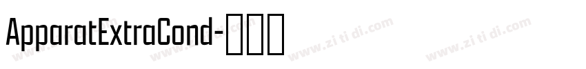 ApparatExtraCond字体转换
