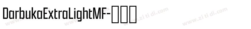 DarbukaExtraLightMF字体转换
