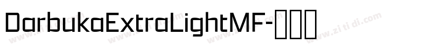 DarbukaExtraLightMF字体转换