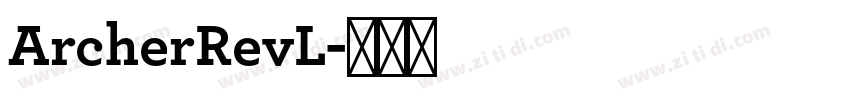 ArcherRevL字体转换