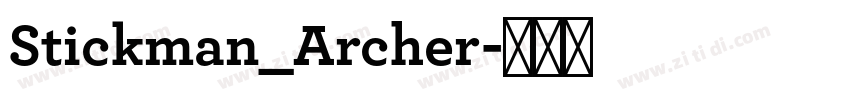 Stickman_Archer字体转换