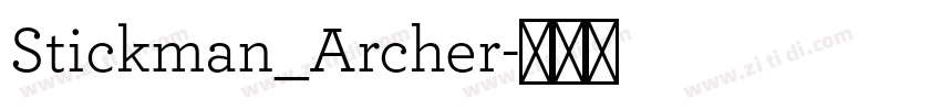 Stickman_Archer字体转换
