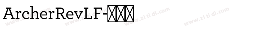 ArcherRevLF字体转换