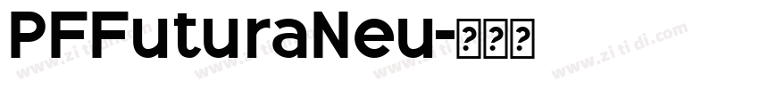 PFFuturaNeu字体转换