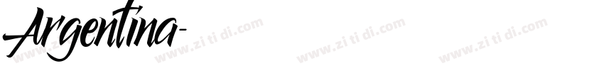 Argentina字体转换