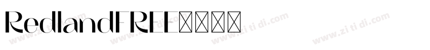 RedlandFREE字体转换
