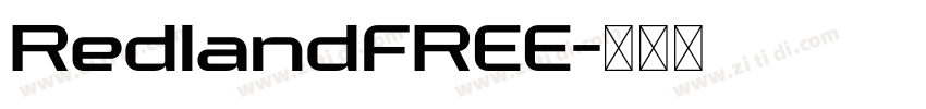 RedlandFREE字体转换