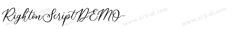 RightonScriptDEMO字体转换