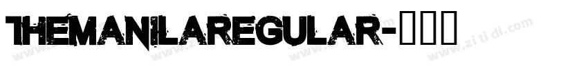 TheManilaRegular字体转换
