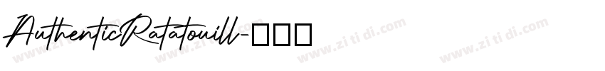 AuthenticRatatouill字体转换