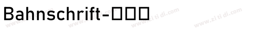 Bahnschrift字体转换