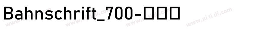 Bahnschrift_700字体转换