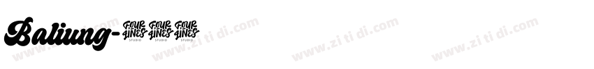 Baliung字体转换