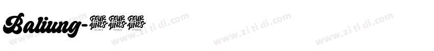 Baliung字体转换