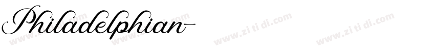 Philadelphian字体转换