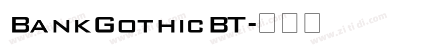 BankGothicBT字体转换