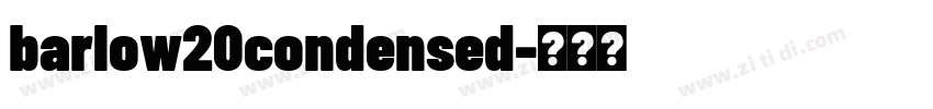 barlow20condensed字体转换