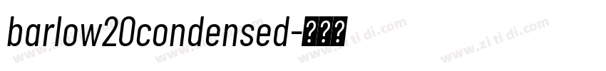 barlow20condensed字体转换