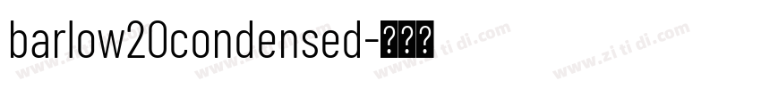 barlow20condensed字体转换