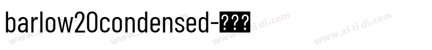 barlow20condensed字体转换