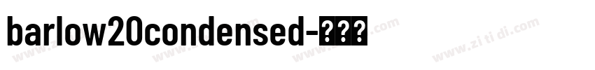 barlow20condensed字体转换