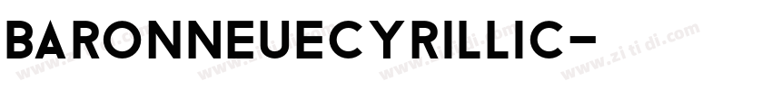 BaronNeueCyrillic字体转换