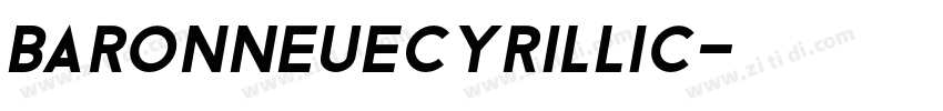 BaronNeueCyrillic字体转换