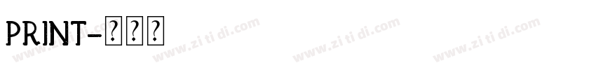 print字体转换
