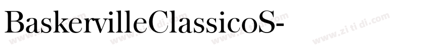 BaskervilleClassicoS字体转换