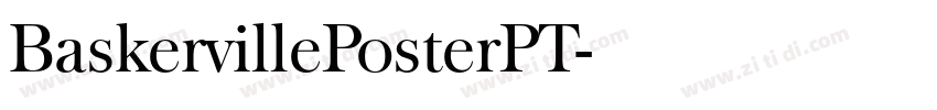 BaskervillePosterPT字体转换