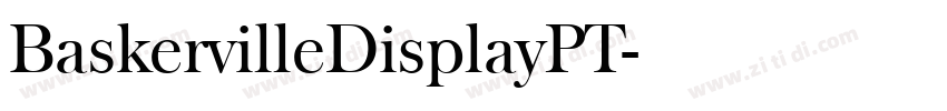 BaskervilleDisplayPT字体转换