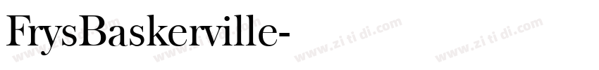 FrysBaskerville字体转换