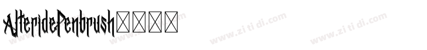 AlteridePenbrush字体转换