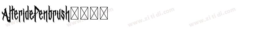 AlteridePenbrush字体转换