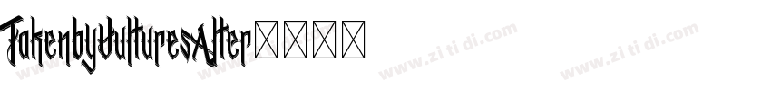 TakenbyVulturesAlter字体转换
