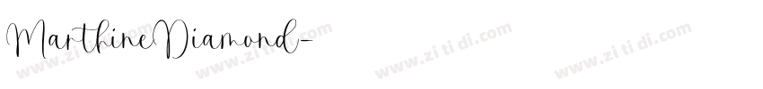 MarthineDiamond字体转换