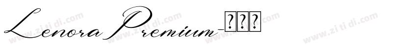 LenoraPremium字体转换