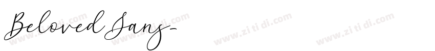 BelovedSans字体转换