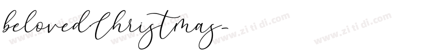 belovedChristmas字体转换