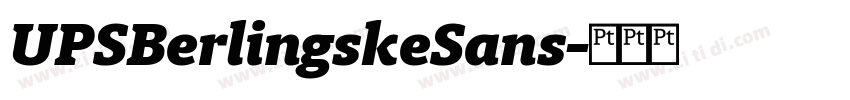 UPSBerlingskeSans字体转换