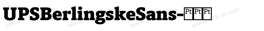 UPSBerlingskeSans字体转换