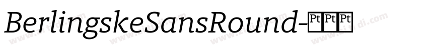 BerlingskeSansRound字体转换