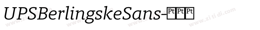 UPSBerlingskeSans字体转换
