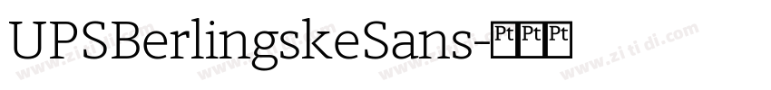 UPSBerlingskeSans字体转换