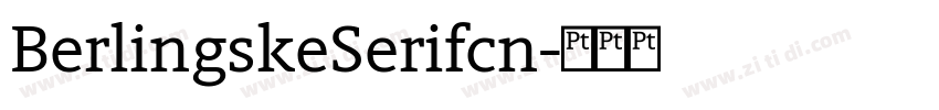 BerlingskeSerifcn字体转换