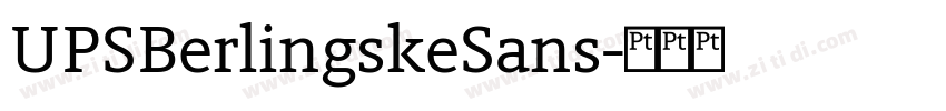 UPSBerlingskeSans字体转换