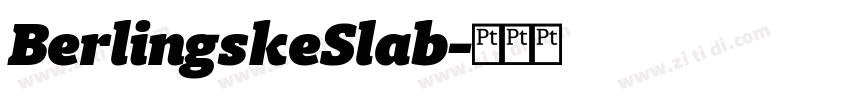 BerlingskeSlab字体转换