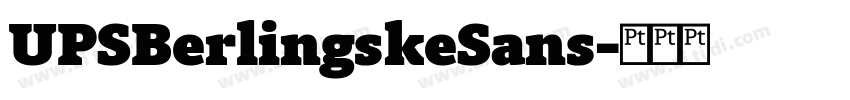 UPSBerlingskeSans字体转换